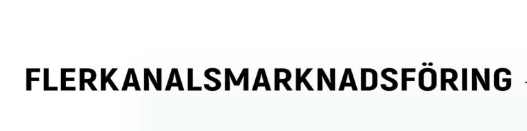 FLERKANALSMARKNADSFÖRING – en guide för analys och uppföljning. Del 3 om Webinar