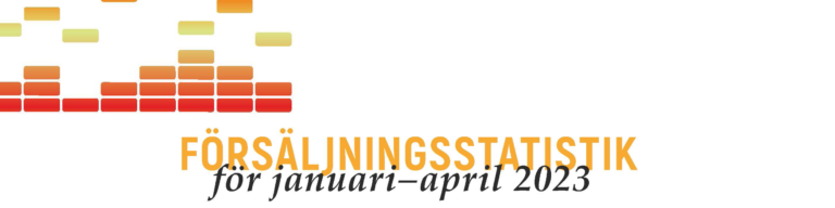 FÖRSÄLJNINGSSTATISTIK för januari-april 2023