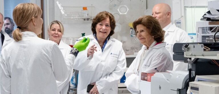 Drottning Silvia kom till Bioarctic